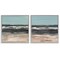 Stupell Industries Summer Waves Abstract 2pc Framed Giclee Wall Art Set Design by Ethan Harper
